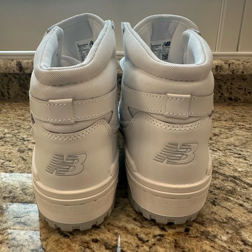 NWOT New Balance 650R High Top Sneakers | White | Men’s Size 12